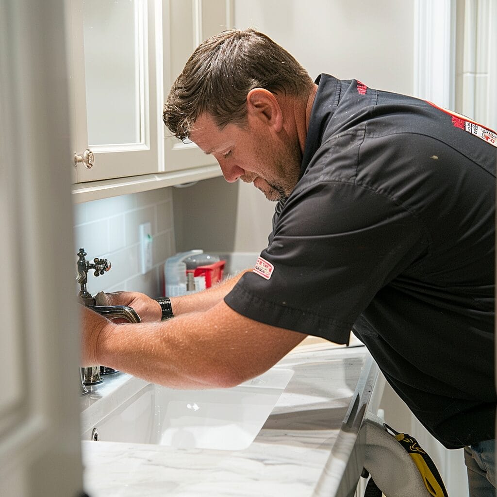 Nutley NJ Plumber fixing a 24/7 sink issue.